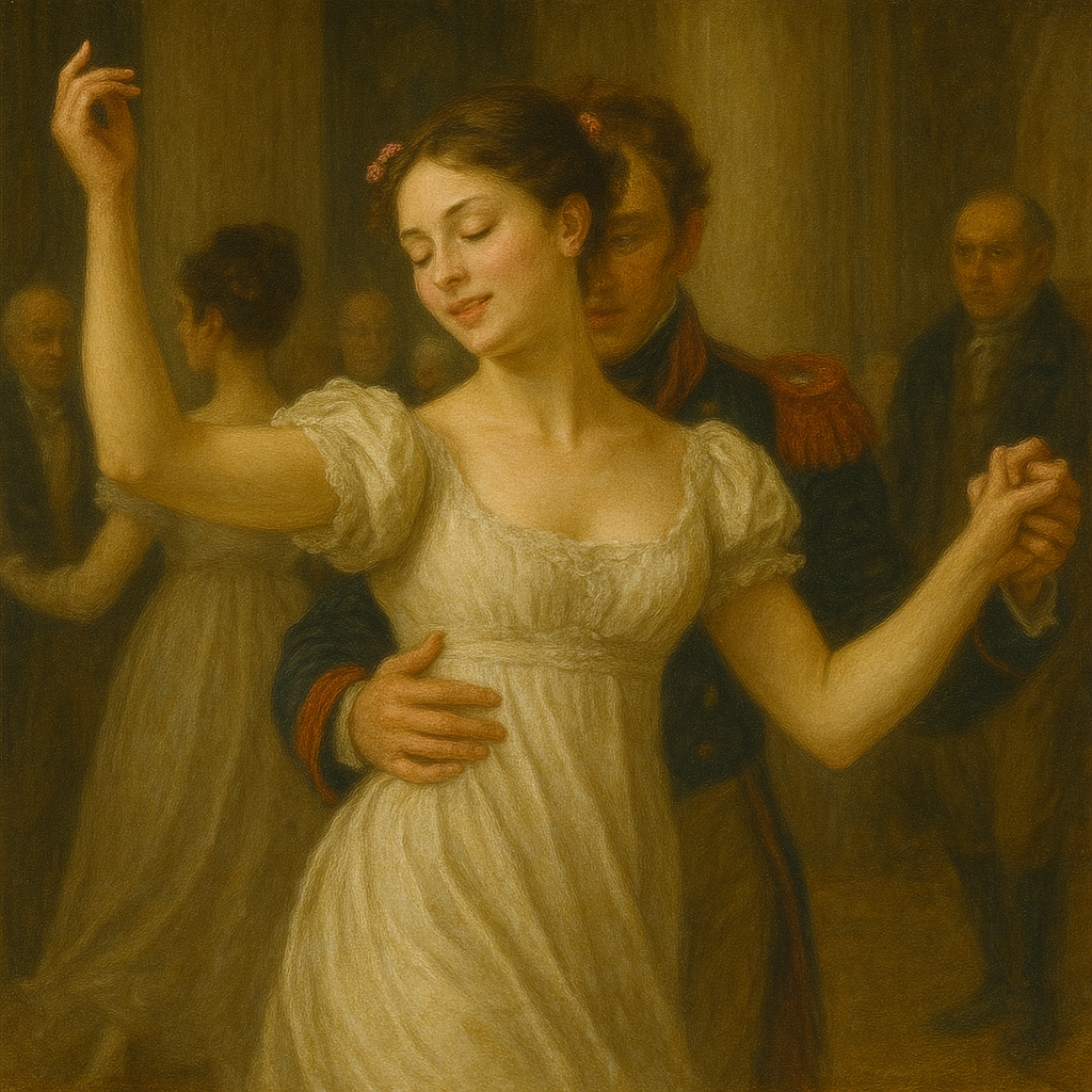 白いドレスで踊る少女。命の躍動と儚さ。