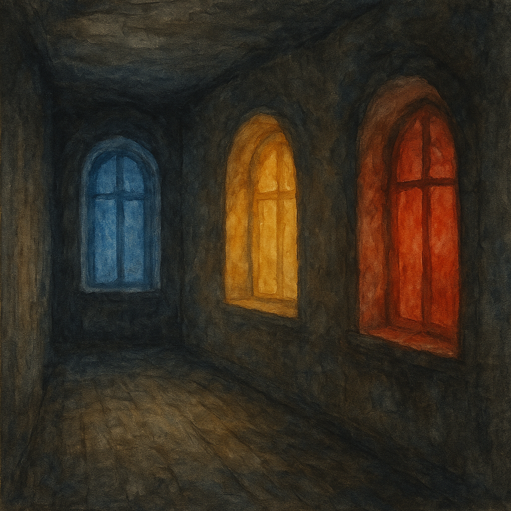 三色の光が三人の魂を照らす。