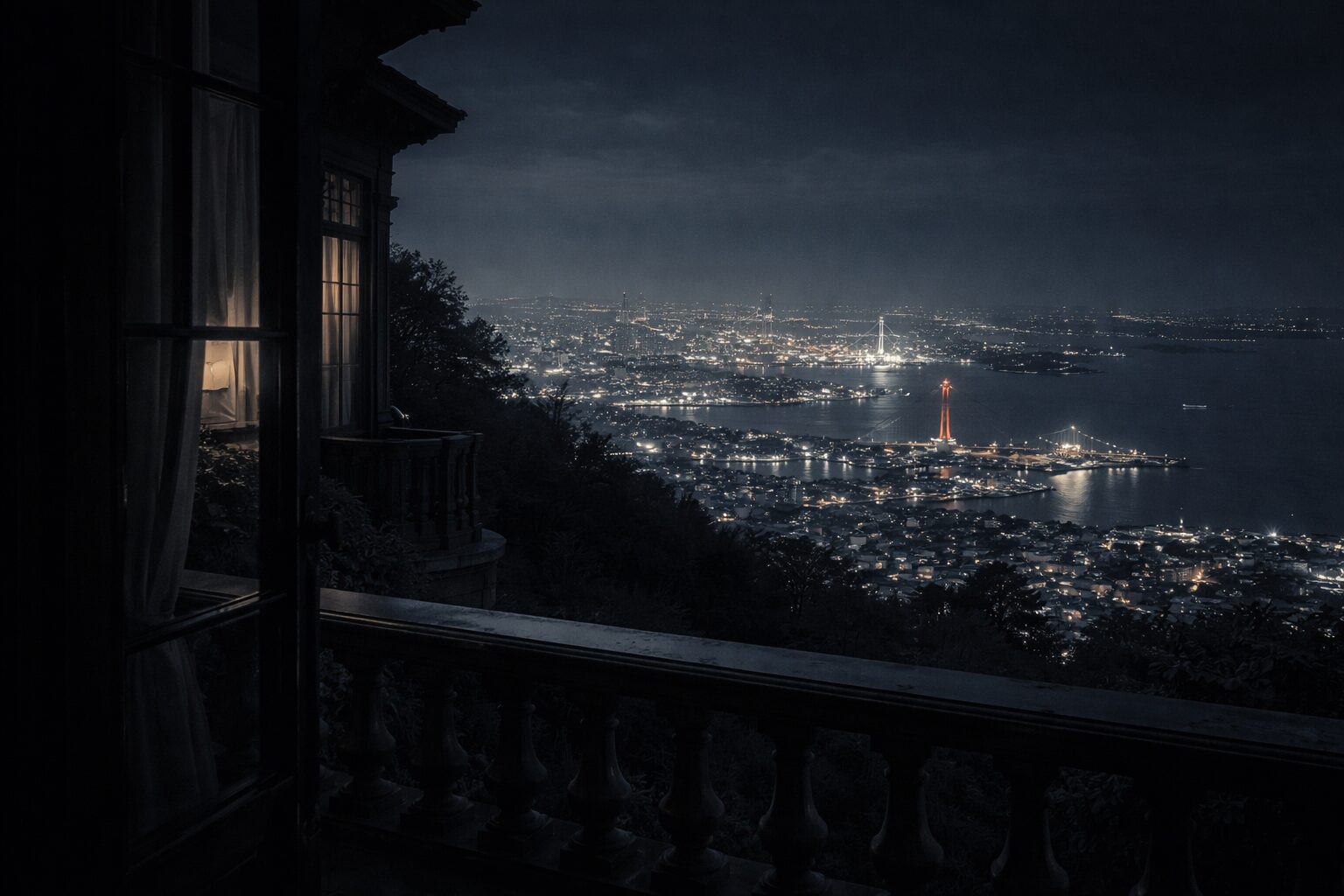 神戸山手の高台から見下ろす静かな街並み、久坂葉子の出自を象徴する風景