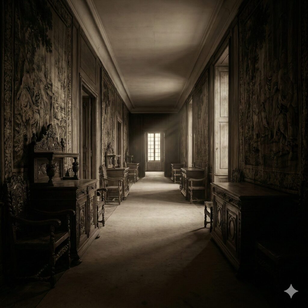 異人館の窓から射し込む午後の光とステンドグラス